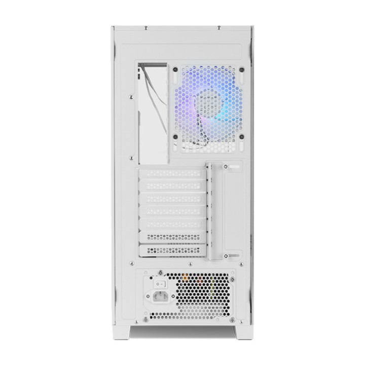 NOX Gaming-semitower ATX-pc-kabinet med buet glas og ARGB