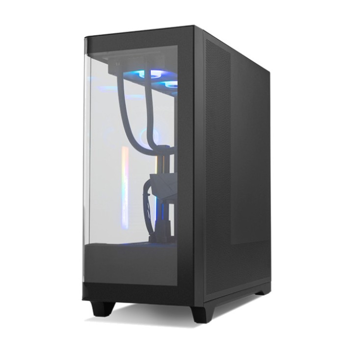 NOX Caja de ordenador gaming semitorre ATX con cristal curvo
