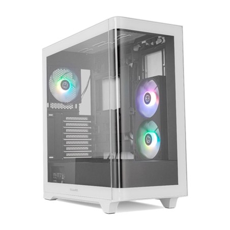 boîtier gaming moyen tour atx avec verre incurvé et argb hummer-ether gpu-390mm