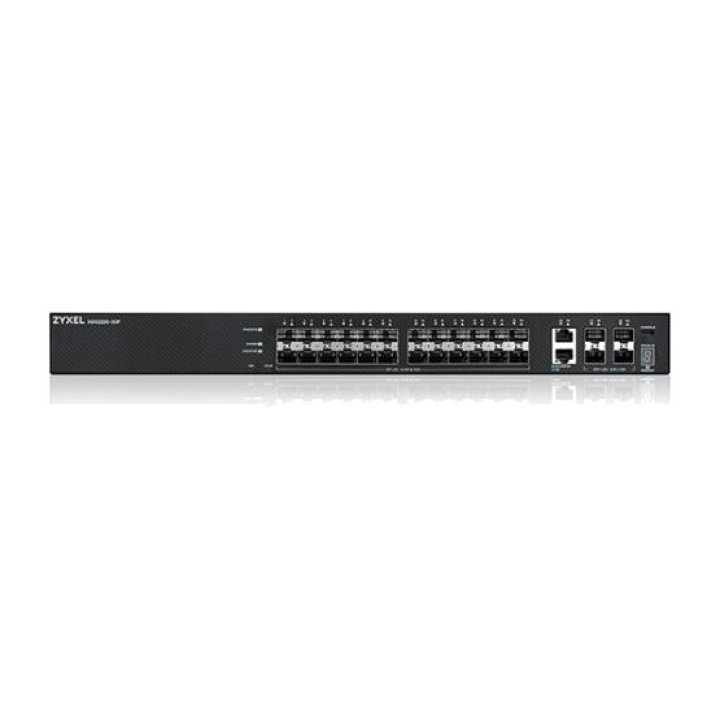 ZYXEL L3 managed switch with 24 fibre ports for rack