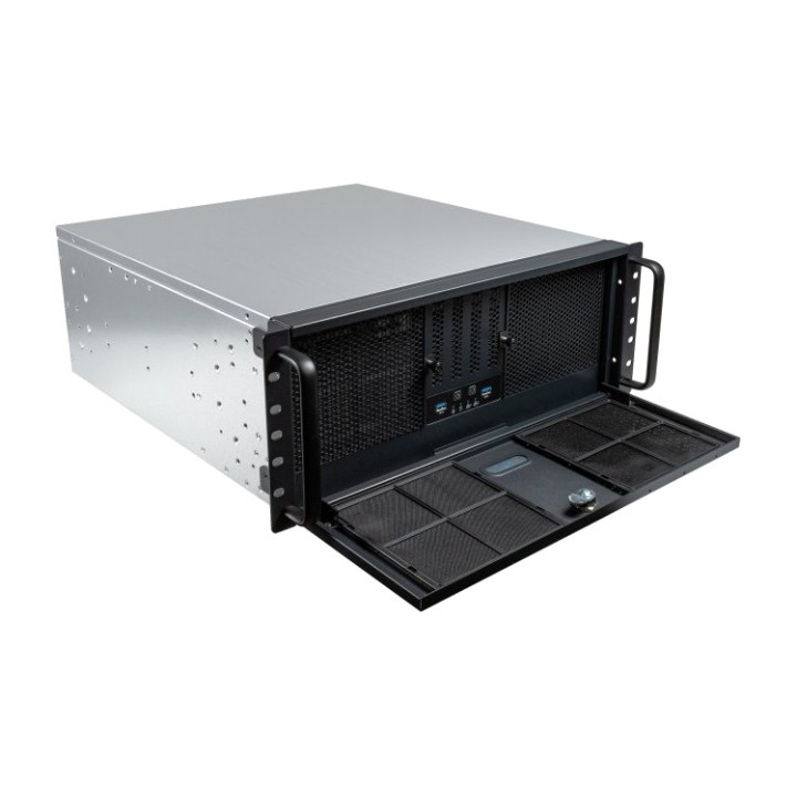 UNYKACH Rackmount server chassis with key lock and redundant
