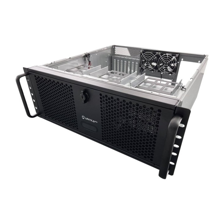 UNYKACH Rackmount server chassis with key lock and redundant