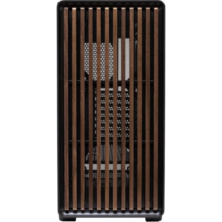 UNYKACH Case per PC gaming con frontale in legno e vetro