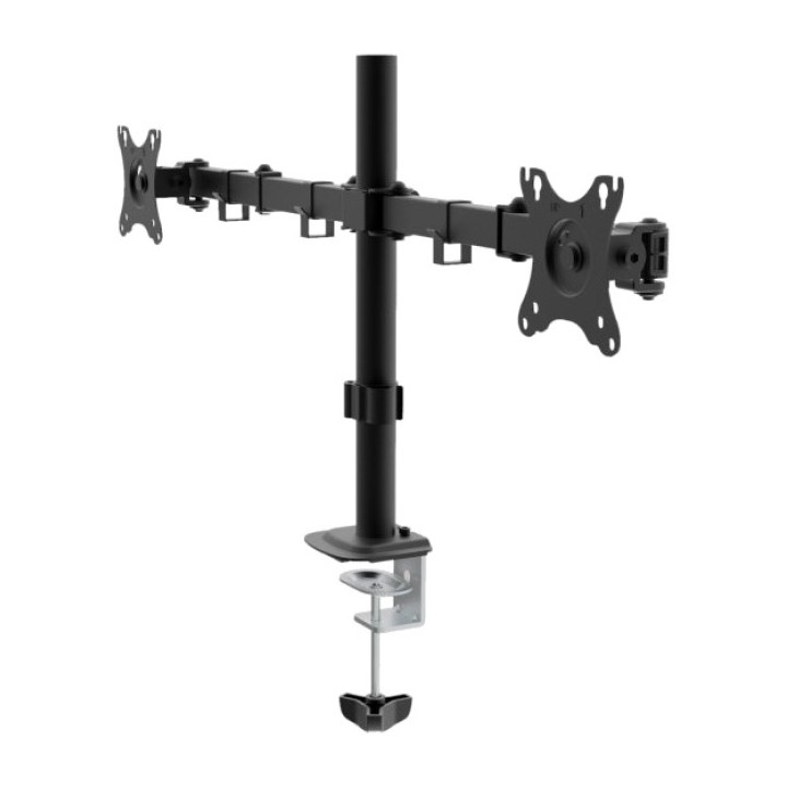 UNYKACH Dual-arm desk mount for two monitors 10-32"