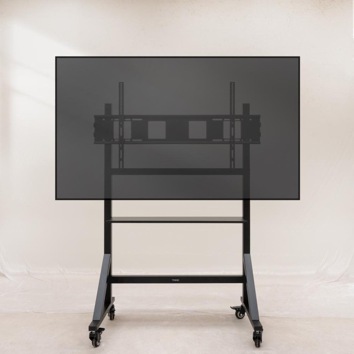 TOOQ Soporte de suelo con ruedas para pantallas grandes