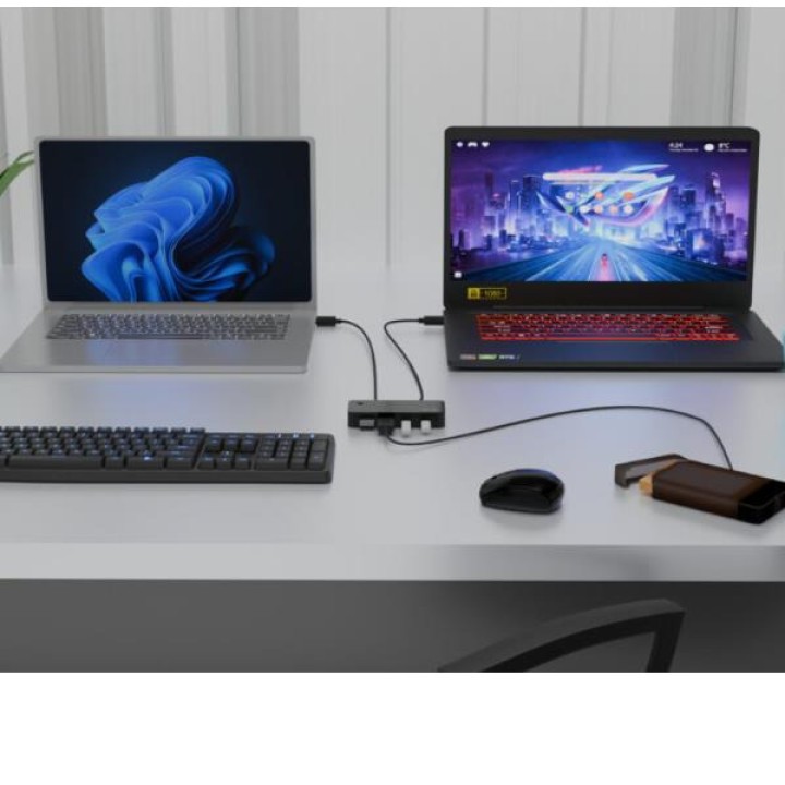 I-TEC Hub USB-C/USB-A 6 en 1 de sobremesa CAKVMHUB2A2C