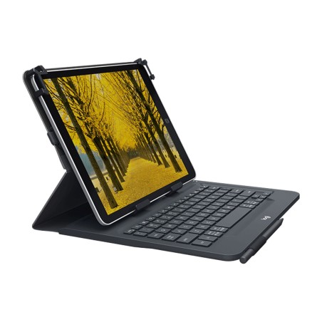 folio-hülle mit bluetooth-tastatur für tablets von 9 bis 10 zoll universal-folio