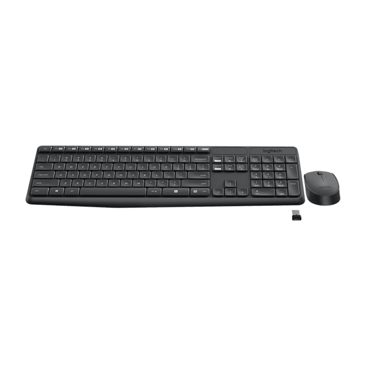 LOGITECH Combo de teclado y ratón inalámbricos en inglés