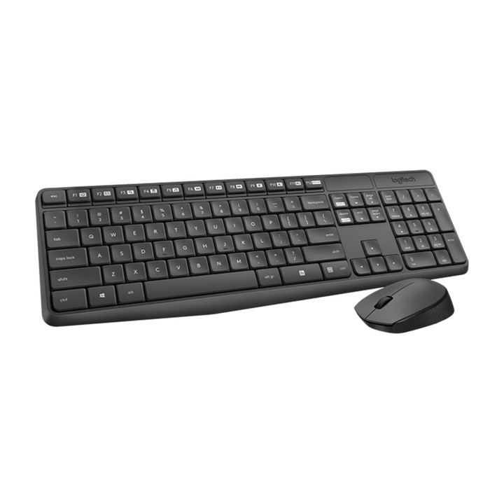 LOGITECH Combo de teclado y ratón inalámbricos en inglés