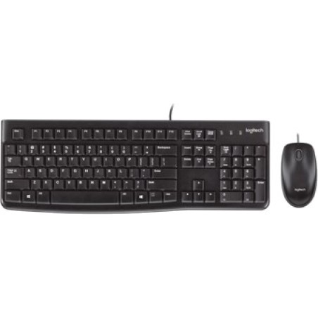 combo klávesnice a myši s kabelem usb ve francouzštině mk120 azerty-fr