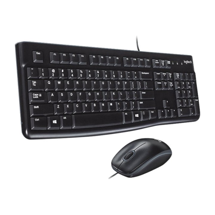 LOGITECH Combo de teclado y ratón con cable USB en francés
