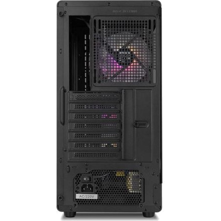 NOX Case gaming mid tower ATX con frontale in mesh e vetro