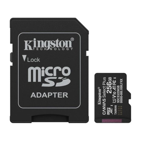 cartão de memória microsdxc com adaptador sd canvas select plus gen3 256gb a1 sdcs3/256gb