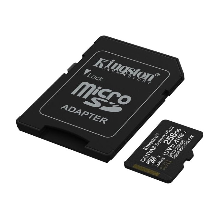 KINGSTON Carte mémoire microSDXC avec adaptateur SD CANVAS