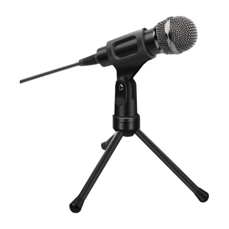 microphone de bureau avec trépied et réduction du bruit life jack-3,5mm