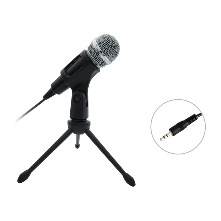 EQUIP Microphone de bureau avec trépied et réduction du