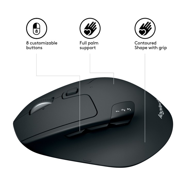 LOGITECH Souris sans fil multi-appareils M720-TRIATHLON