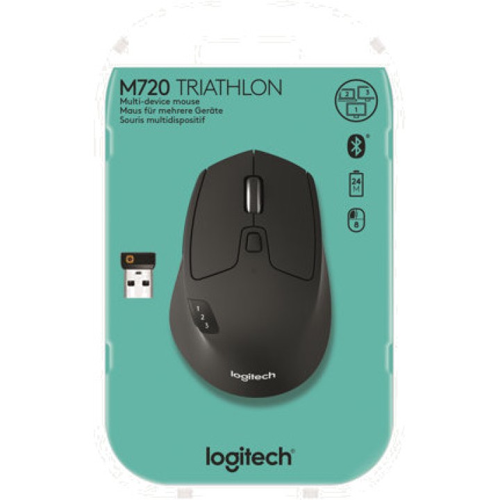 LOGITECH Kabellose Maus für mehrere Geräte M720-TRIATHLON