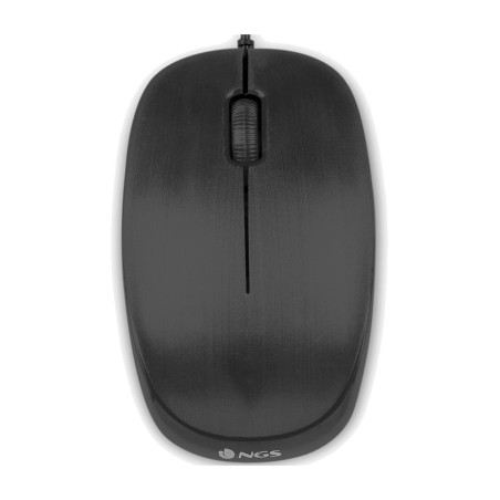ratón óptico ergonómico con cable usb 1000dpi