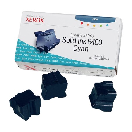 confezione da 3 barre di inchiostro solido per stampante tektronix-phaser-8400 108r00605