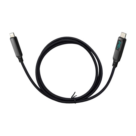 splétaný kabel thunderbolt 4 s lcd displejem nabíjení tb4cbl150cmpro usb4 240w 40gbps 150 cm