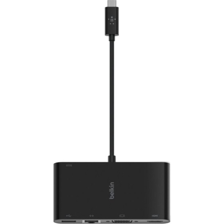 BELKIN USB-C multiportadapter 5-i-1 med kablet netværk og