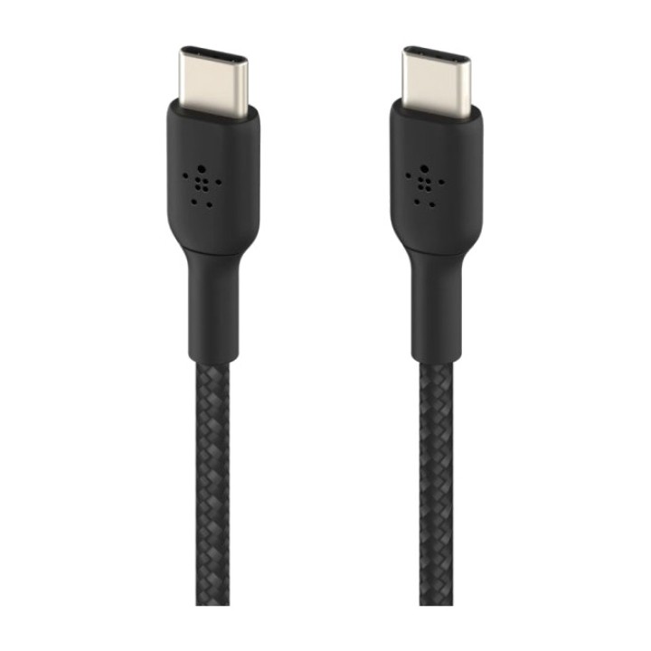 BELKIN Flettet lade- og datakabel med to USB-C-stik CAB004BT