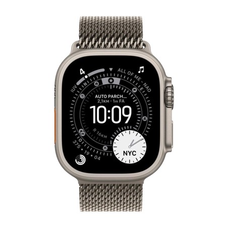montre connectée sportive avec boîtier en titane, gps et connectivité mobile watch-ultra-3 49mm milanese-loop
