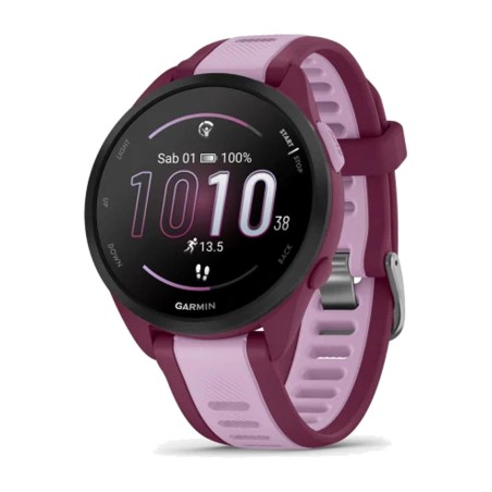 reloj inteligente gps para running con pantalla amoled y almacenamiento de música forerunner-165 music