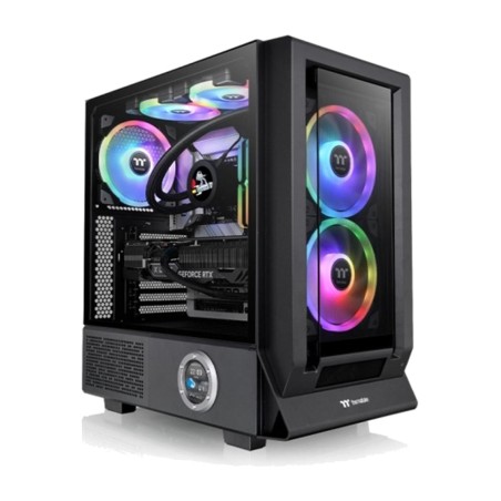 caja de pc semitorre con cristal templado ceres 350 mx