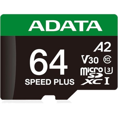 microsdxc-kaart speed plus 64gb uhs-i v30 a2