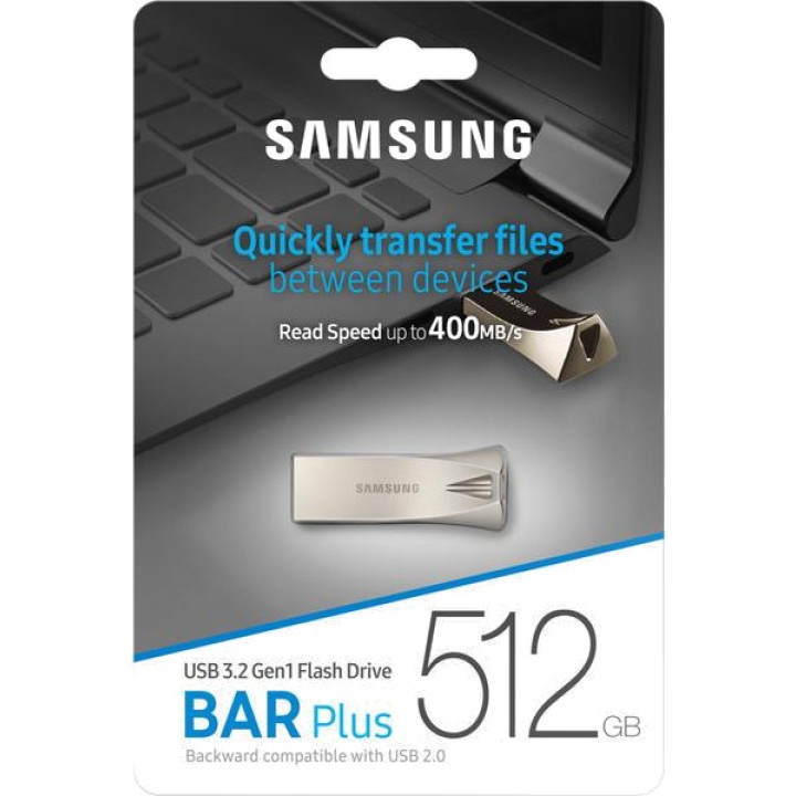 SAMSUNG USB-A-3.1-Flash-Laufwerk mit Metallgehäuse und Ring