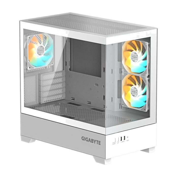 GIGABYTE Carcasă semitower Micro ATX cu sticlă călită AORUS