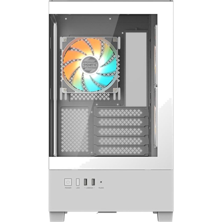 GIGABYTE Θήκη υπολογιστή μισού πύργου Micro ATX με τζάμι από