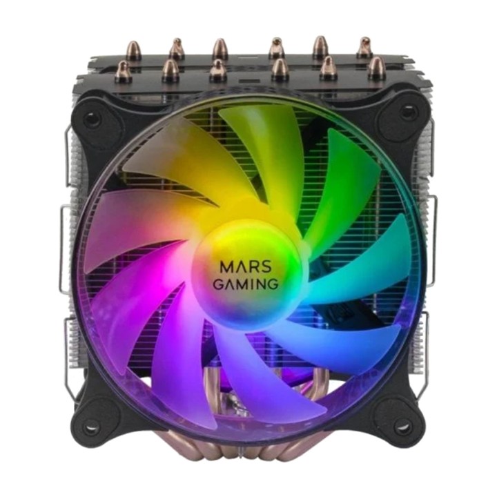 MARS GAMING Disipador de aire de doble torre para CPU con 6