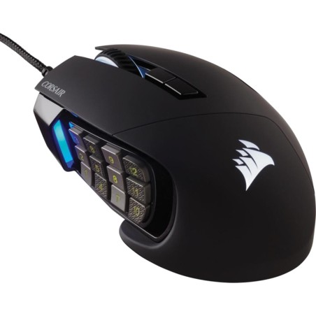 ratón gaming con cable para mmo scimitar-rgb-elite 18000dpi