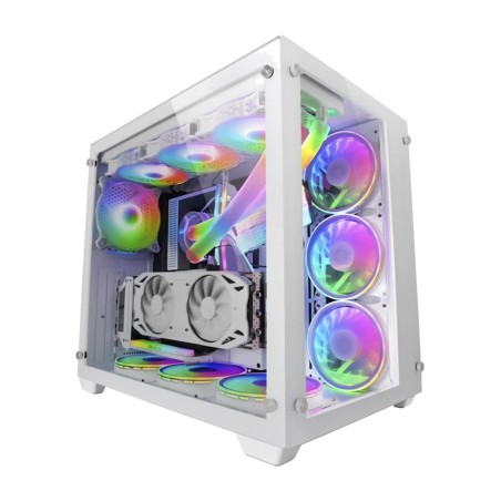 case pc tower xxl con doppia finestra in vetro temperato mc-v3-e-atx