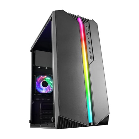 boîtier pc compact avec éclairage frontal mc-s1 micro-atx argb 80mm