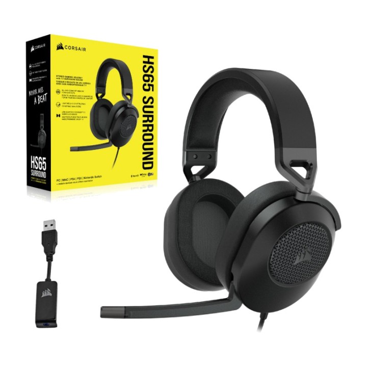 CORSAIR Kabelgebundenes Gaming-Headset HS65-SURROUND