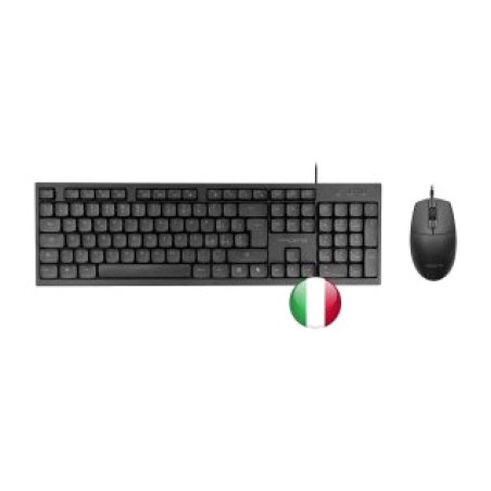 clavier italien et souris filaire usb anima acp02 1600dpi qwerty-it