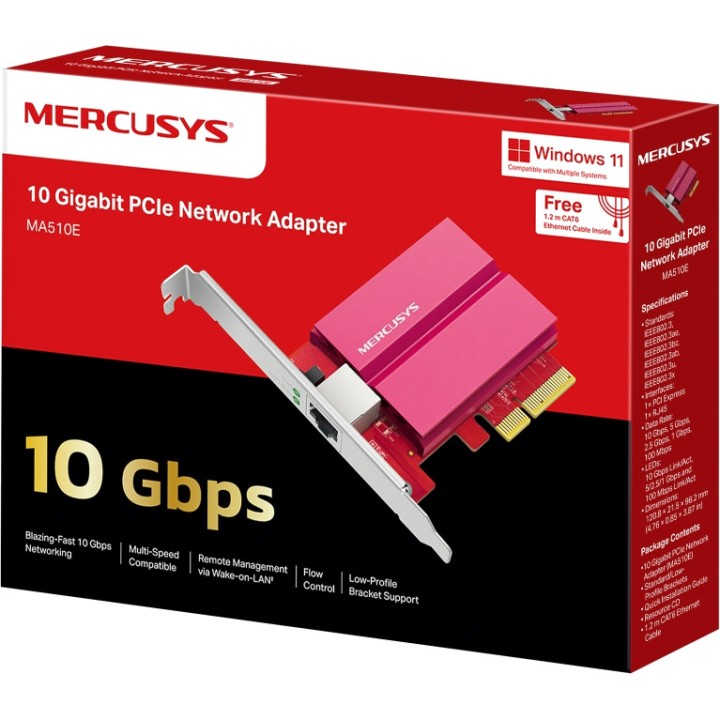 MERCUSYS Scheda di rete PCI Express 3.0 con porta RJ45