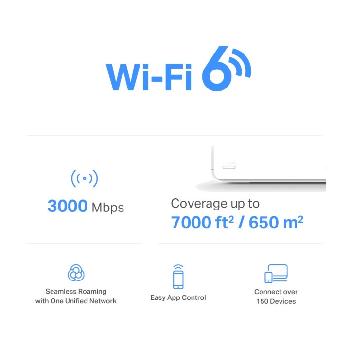 MERCUSYS Dualband-Wi-Fi-6-Mesh-System HALO-H80X AX3000 3 UDS
