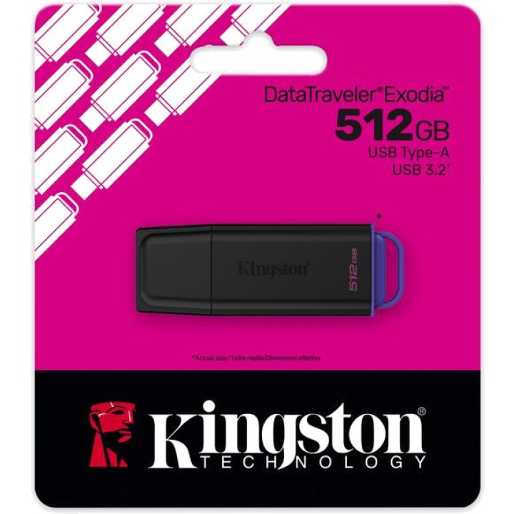 KINGSTON Chiavetta USB 3.2 con cappuccio e anello