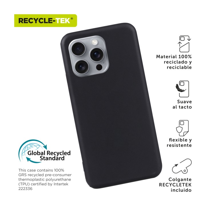 MUVIT Recycelte Handyhülle RECYCLETEK-IPHONE 16 PRO