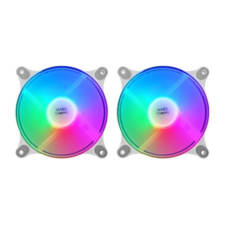 kit de ventiladores silenciosos para caja de pc con iluminación frgb mf-duo 2x120mm