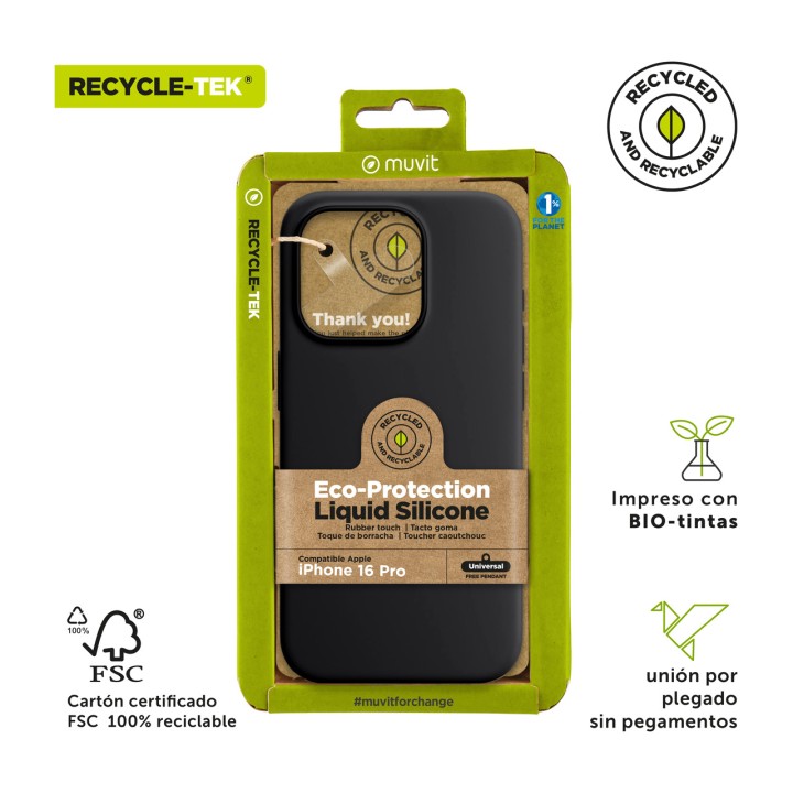 MUVIT Recycled liquid silicone phone case RECYCLETEK-LIQUID