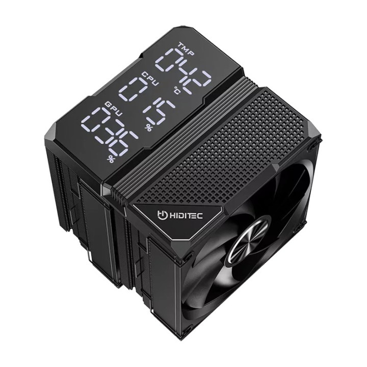 HIDITEC CPU-Kühler mit zwei Lüftern und 6 Heatpipes DC40-PRO