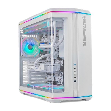 carcasă gaming semi-tower atx cu sticlă curbată și argb hummer-anvil gpu-410mm