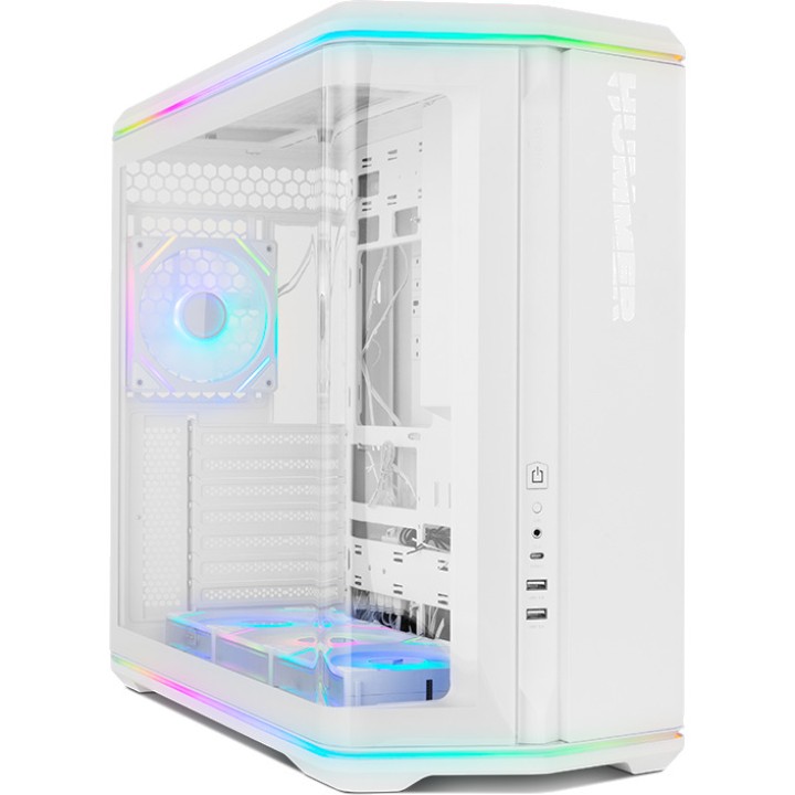 NOX Caja de ordenador gaming semitorre ATX con cristal curvo