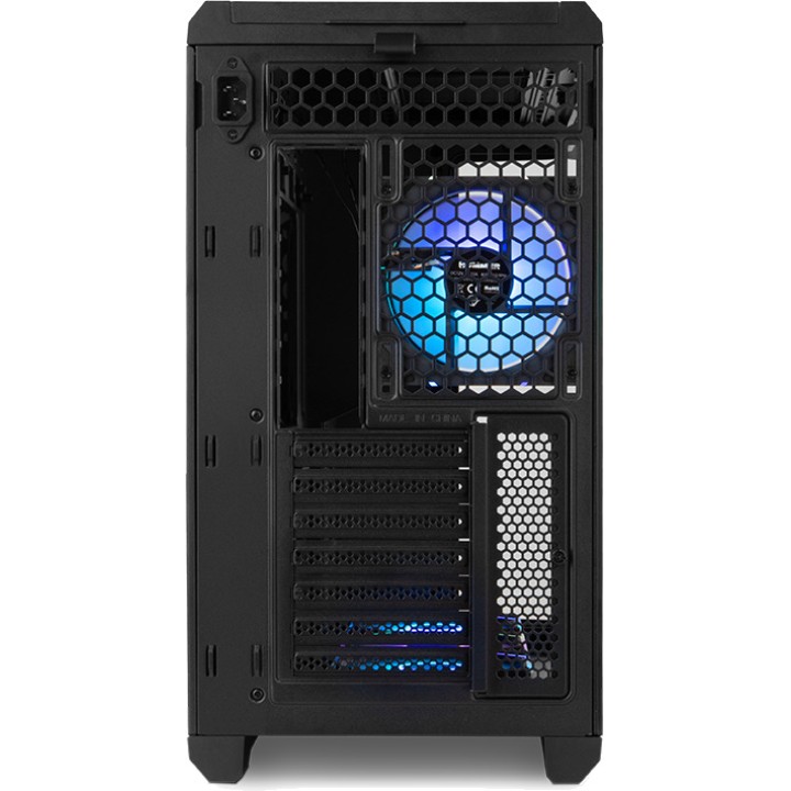 NOX Caja de ordenador gaming semitorre ATX con cristal curvo